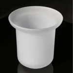 Accessoires de salle de bains, remplacement de tasse de brosse de toilette en céramique et verre
