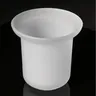 Tasse brosse toilette céramique verre blanc opaque… – vue 1