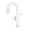 Robinet de cuisine en or brossé – vue 3