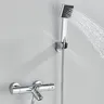 Mitigeur thermostatique mural noir chrome cylindrique… – vue 3