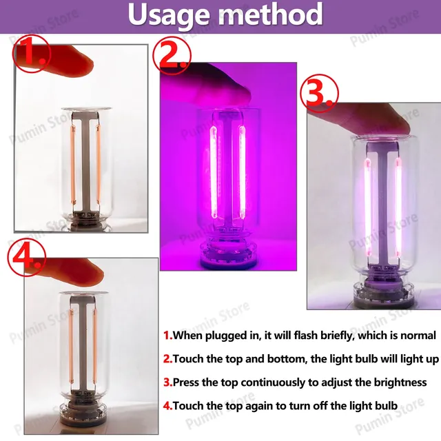 Veilleuse LED un ensemble d'ampoules USB pliable… – vue 4