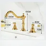Mélangeur lavabo trois trous rétro classique bec haut… – vue 5