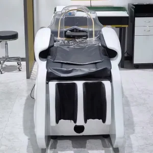 Unité de lavage de cheveux de luxe avec bol, équipement d’évier, chaise de shampoing à vendre Unité de lavage de cheveux de luxe avec bol, équipement d’évier, chaise de shampoing à vendre