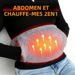 Chauffe-mains ceinture chauffante pour l&rsquo;utérus chauffe-taille électrique chauffant 3 niveaux Protection contre le froid chauffage en graphène chauffe-mains Rechargeable