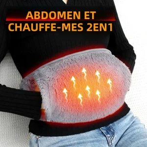 Chauffe-mains ceinture chauffante pour l&rsquo;utérus chauffe-taille électrique chauffant 3 niveaux Protection contre le froid chauffage en graphène chauffe-mains Rechargeable