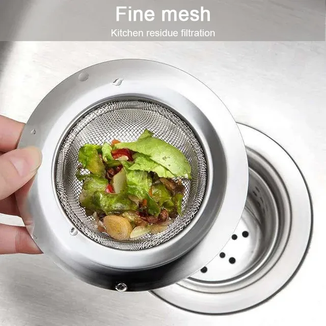 Évier de cuisine filtre en acier inoxydable crépines à… – vue 6