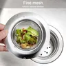 Évier de cuisine filtre en acier inoxydable crépines à… – vue 6