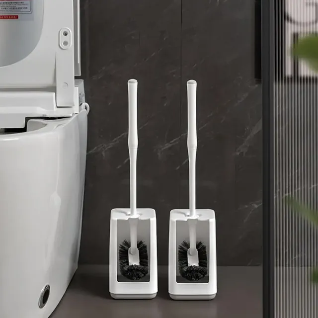 Ensemble de brosses de toilette avec poignée ergonomique – vue 2