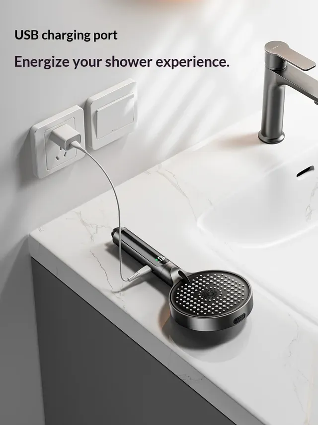 Pommeau de douche à main à température numérique – vue 4