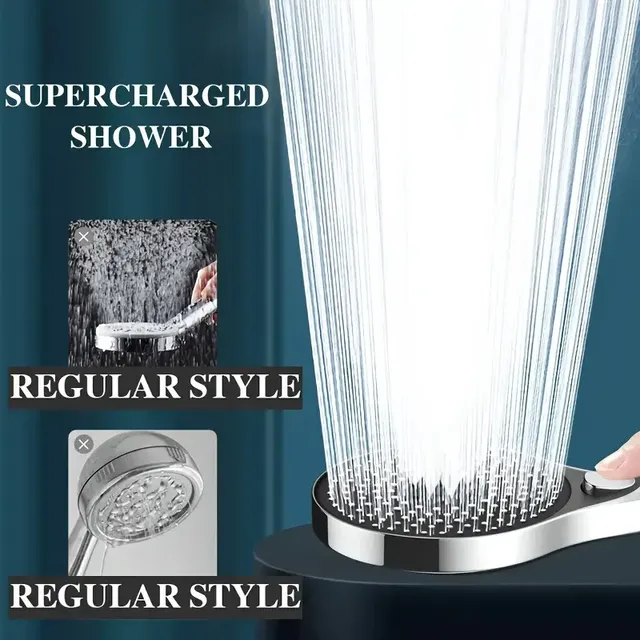 Pommeau de douche haute pression à 3 vitesses avec grand… – vue 5