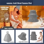 Casquettes de sauna Chapeaux de sauna Accessoires de sauna Casquette de sauna en feutre pour hommes et femmes Casquette de vapeur de sauna à domicile pour chapeaux de sauna de salle de vapeur