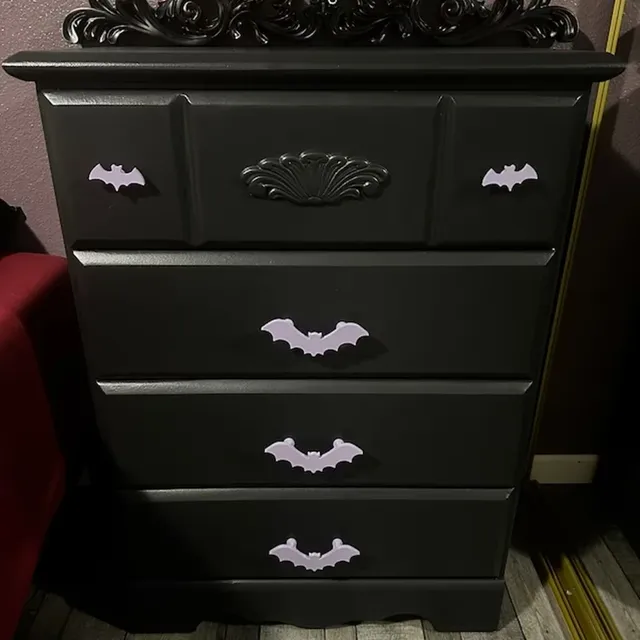 1 pièces chauve-souris armoire bouton acier tiroir main… – vue 3