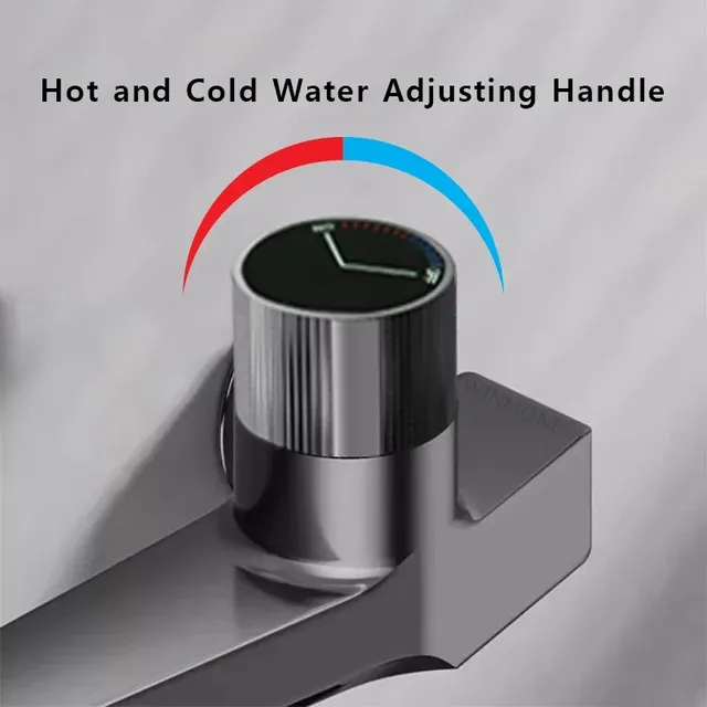 Pratique Noir Cascade Baignoire Robinet En Laiton Mur… – vue 3