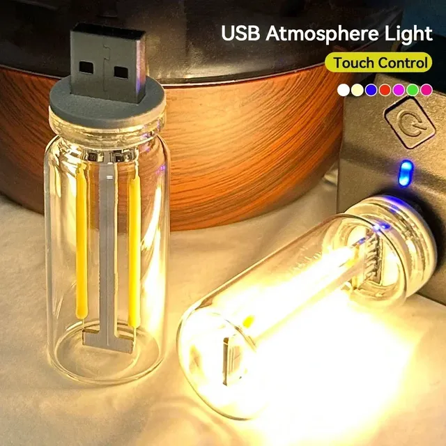 Rétro LED Edison ampoule veilleuse Camping incandescent… – vue 2