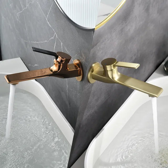 Robinet de lavabo mural haut de gamme – vue 2