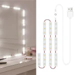 Lumières LED pour miroir de maquillage, 6/18/30/42 Gible Dimmable, contrôle tactile, vanité, lumière HOfur ser, bande lumineuse avec câble USB