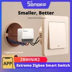 SONOFF ZBMINIR2 commutateur intelligent Zigbee extrême relais de détachement commutateur externe télécommande via prise en charge eWeLink passerelle ZBBridge-U