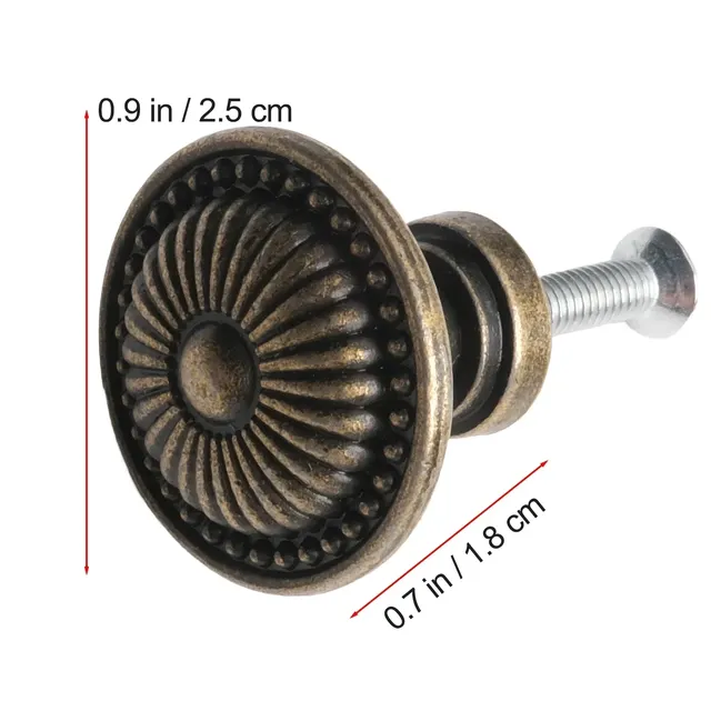 4pc Antique Bronze armoires de cuisine tiroir boutons… – vue 6
