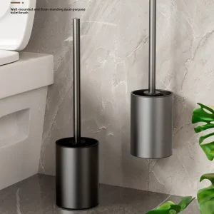 Brosse de toilette sans taches aveugles pour nettoyer les toilettes, brosse de toilette murale, outil de nettoyage de salle de bain domestique