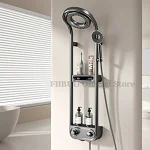 Système de douche de luxe pour centre commercial de pluie sous pression, panneau de douche à effet pluie monté au mur de chlore, système de tête, affichage numérique