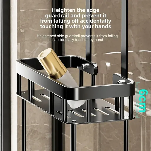 Panier de rangement pour porte en verre de salle de bain – vue 4