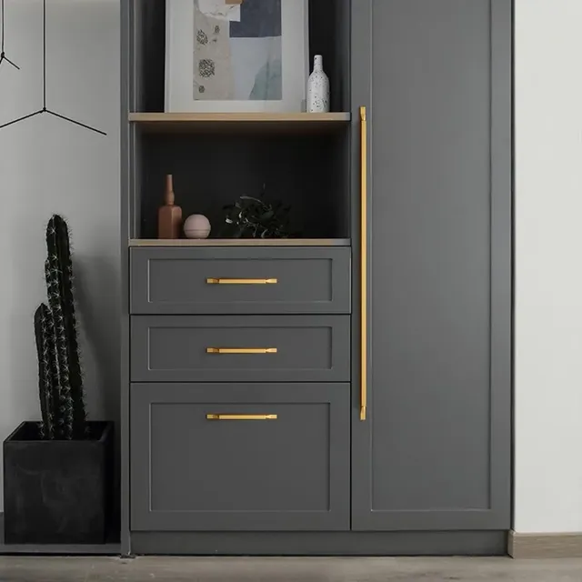 Poignée meuble tiroir barre aluminium anodisé moderne… – vue 4