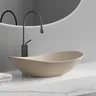 Vasque posée ovale bateau céramique mate gris anthracite… – vue 4