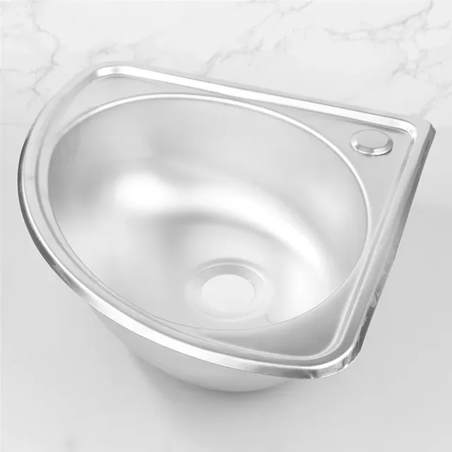 BSEVB-évier de cuisine Triangle en acier inoxydable – vue 5