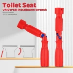 Clé de retrait de siège de toilette domestique, retrait de siège de toilette, clé d&rsquo;évier de salle de bains, outil de fixation de vis de couvercle de toilette