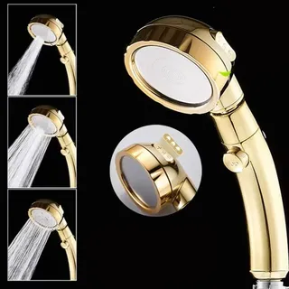 Pommeau de douche à main doré rotatif à 360 degrés