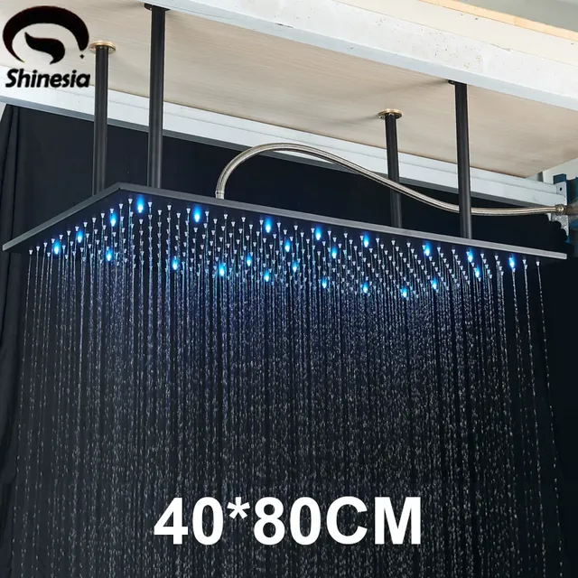 Pommeau douche pluie grand rectangulaire 40x80cm…