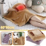 Chauffe-mains USB couverture chauffante Portable chauffe-mains USB coussin chauffant avec chauffe-mains maison hiver doux peluche couverture chauffante rapide