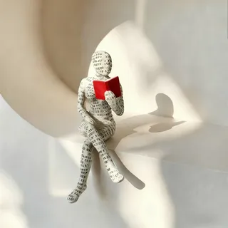 Figurines abstraites en résine pour décoration de maison