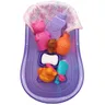 Poupée bébé réaliste silicone bain baignoire rose… – vue 5