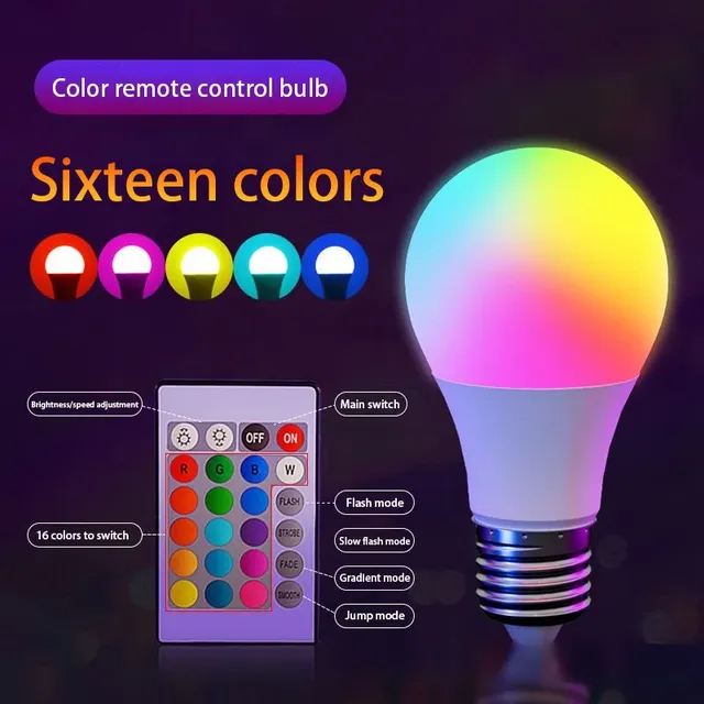 Ampoule LED multicolore RGB – vue 4