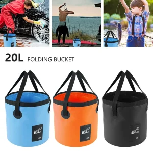 2l 20l bol évier sac de lavage seau de lavage de voiture Portable voyage en plein air pliable eau multifonction pliant pêche Camping randonnée