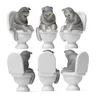 Modèle de siège de toilette de chat de dessin animé – vue 5