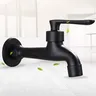 Robinet Mural Monocommande Noir Mat Cuivré Bec Coudé… – vue 2