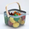 Panier maillé métallique rectangulaire aéré bord rigide… – vue 2