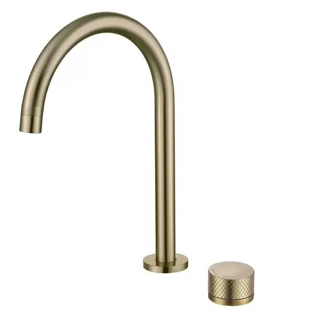 Robinet de lavabo en or brossé – vue 2