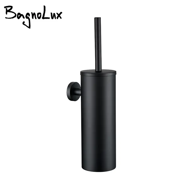 Brosse toilette murale acier inoxydable noir mat design… – vue 2