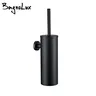 Brosse toilette murale acier inoxydable noir mat design… – vue 2