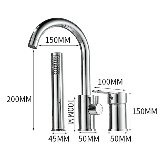 Robinet de baignoire-douche de salle de bains – vue 6
