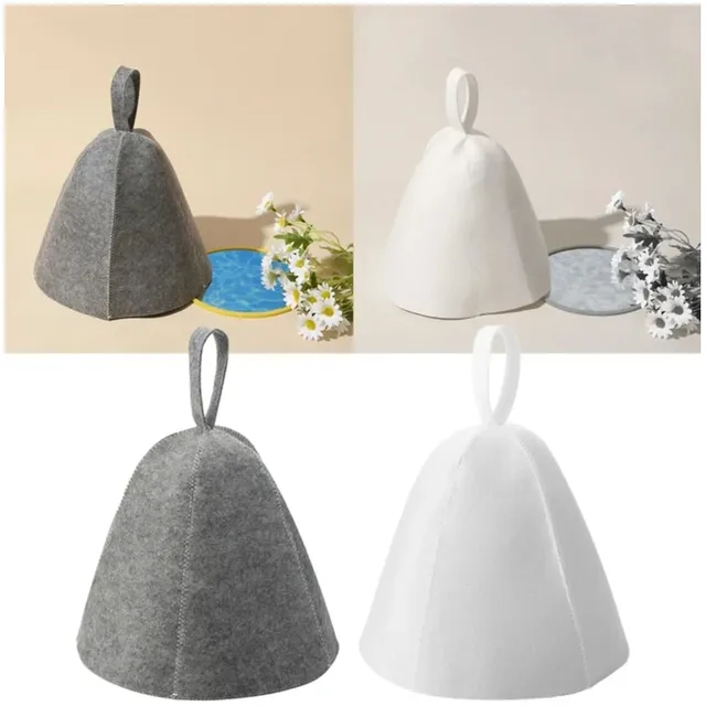 Sauna Anti-chaleur Sauna chapeau épaissir laine feutre… – vue 6