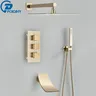 Ensemble douche thermostatique mural dissimulé trois… – vue 1