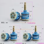 Robinet de douche dissimulé mural, vanne de dérivation, cartouche de robinet de douche, séparateur d&rsquo;eau à 5 trous, noyau de Valve