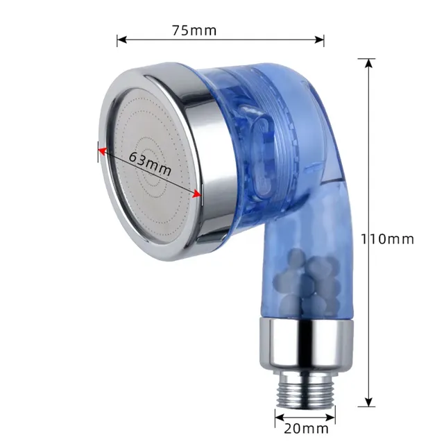 Pommeau de douche à haute pression ABS Anion HOFilter… – vue 6