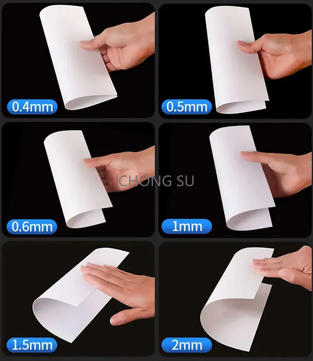 Feuille de plastique PVC épaisse 0.2-1mm – vue 6