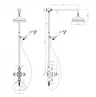 Robinet thermostatique mural laiton chromé style… – vue 6