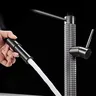 Robinet de cuisine de luxe en laiton brossé doré – vue 5